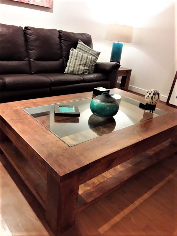 Mesa Centro 2 Bandejas Contemporaneo